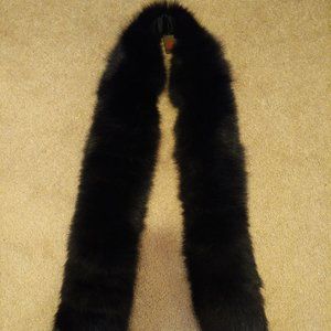 Danier Leather black fox fur scarf